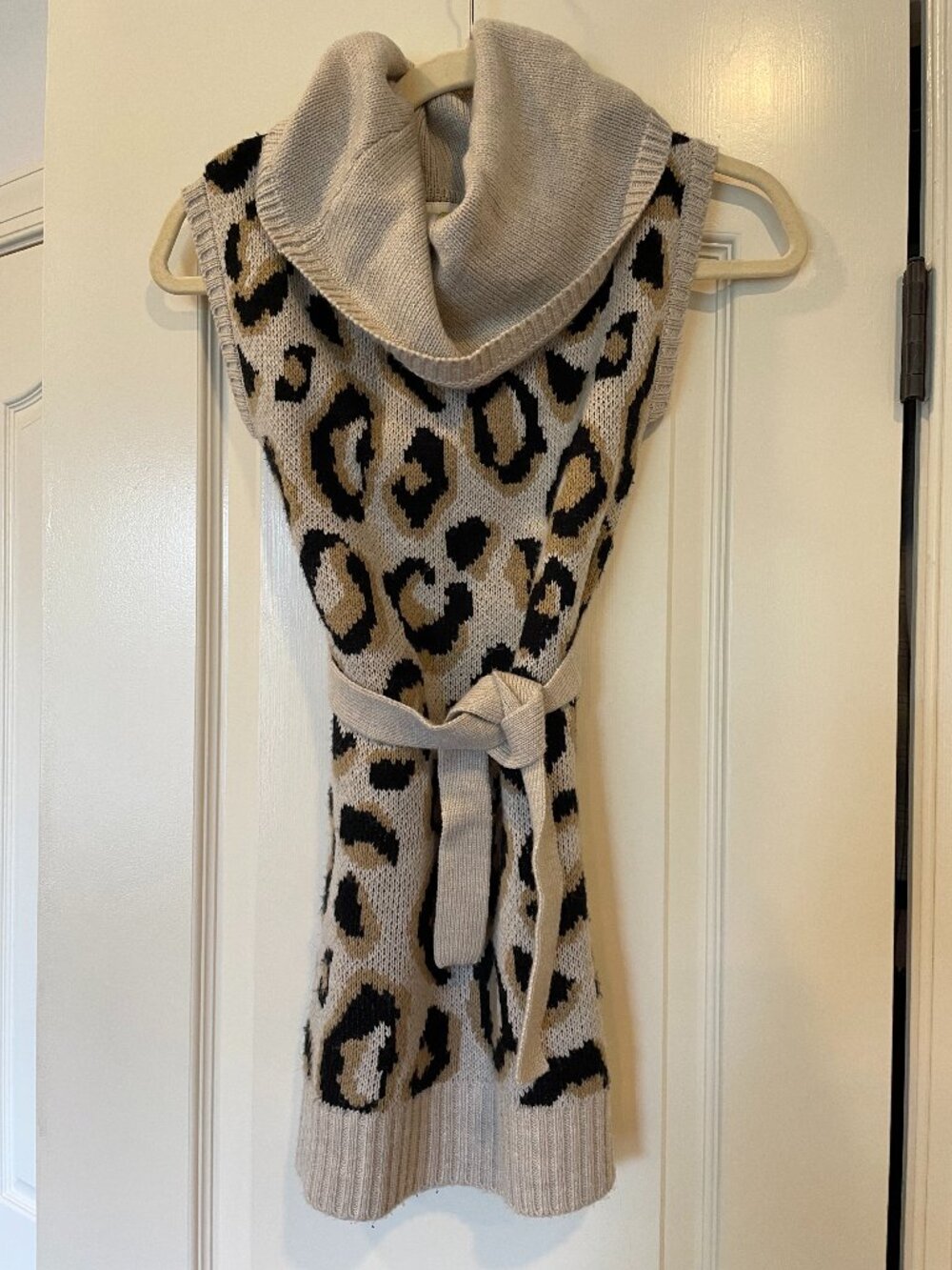 Girl's Leopard Sweater Dress